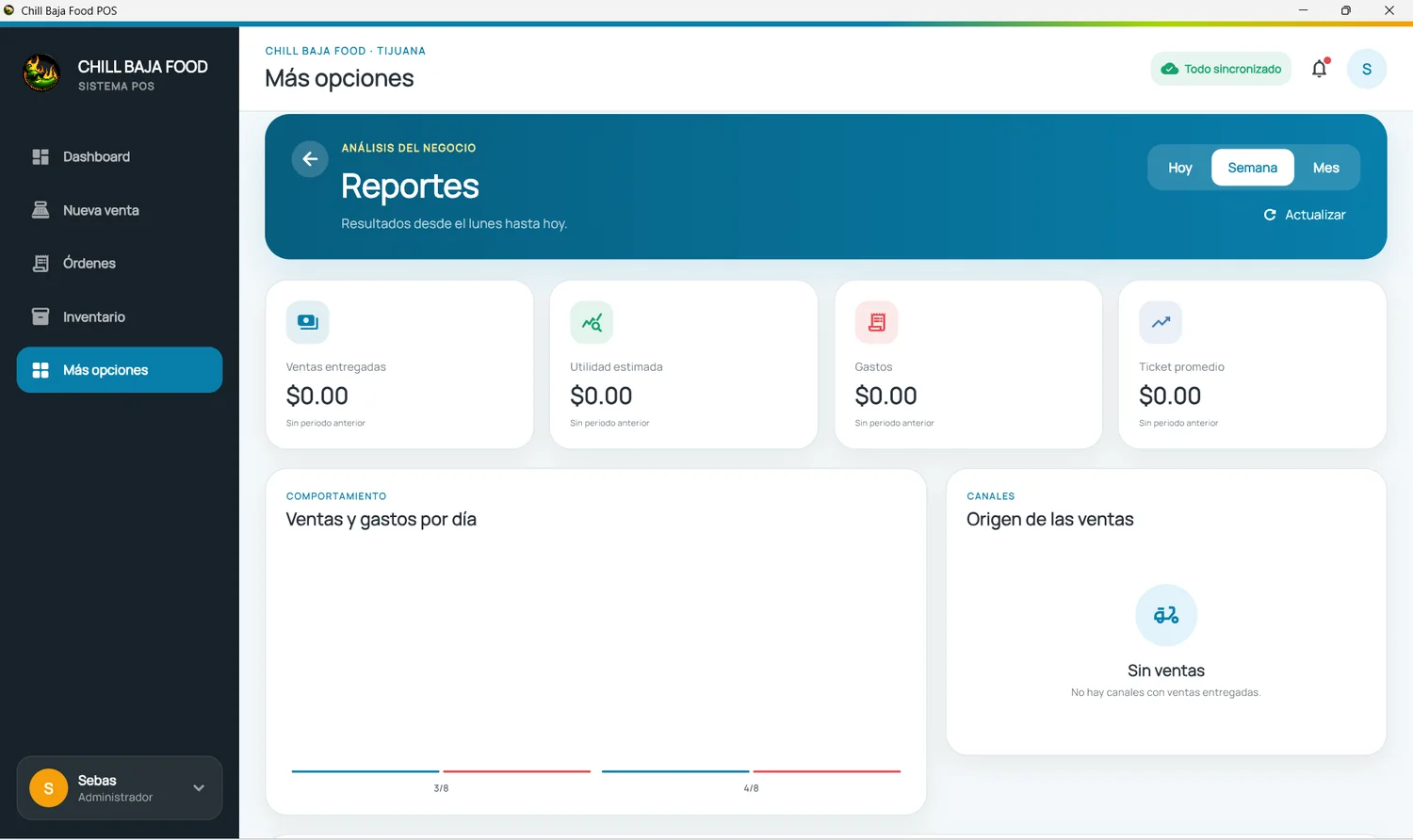 Módulo de reportes